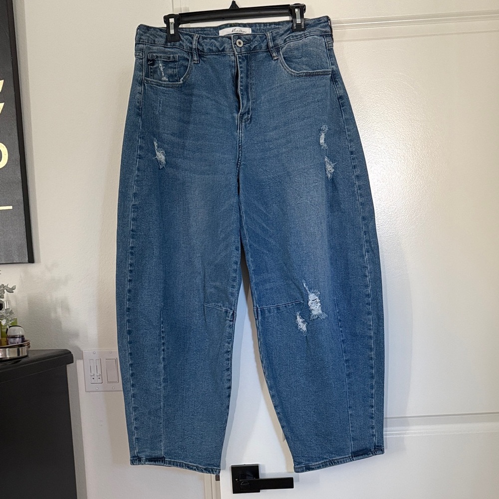 Trendy blue jeans with plenty of stretch for the most comfortable wear ever.